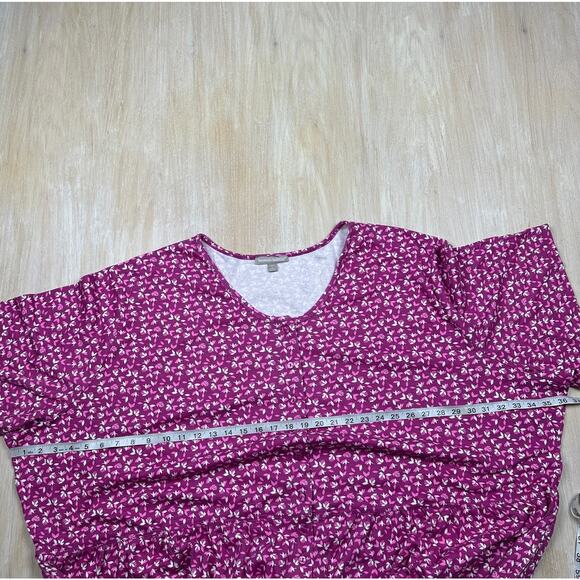 Woman Within Floral Button Up Empire Waist Pockets Midi Dress Plus 5X 38/40 - Picture 14 of 16